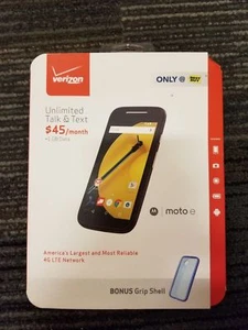 Motorola Moto E – 8 GB – Smartphone schwarz Verizon Prepaid NEU - Bild 1 von 1