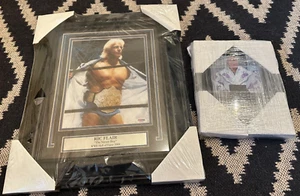 2-Ric Flair Last Match Framed Canvas & Autograph Picture PSA Authenticated RARE - Picture 1 of 6