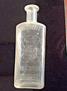 Ravenswood, IL, Bruno Batt, verschreibungspflichtiger Apotheker, Vintage Medizinflasche - Bild 1 von 1