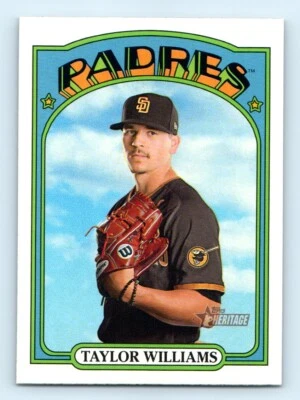 2021 Topps Heritage Taylor Williams San Diego Padres #369 - Image 1 of 2