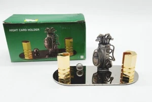 Golf Sport hoch Visitenkarten Halter Tasche Schläger Eisen Ball Schreibtisch Büro - Bild 1 von 11