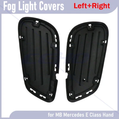 Par de cubiertas antiniebla delanteras izquierda+derecha para Mercedes-Benz E250 E350 E400 E550 E63 AMG Foto 1 de 4