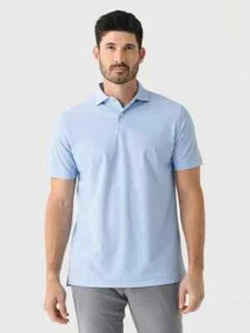 Polo PETER MILLAR Corona Artesanal Azul Damas Rendimiento Malla Grande Nuevo con Etiquetas - Imagen 1 de 3
