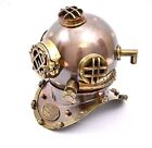 18" Antique Brass Oil Rubbed Finish Scuba Diving Maritime Helmet & Copper