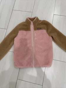 Vineyard Vines Girls Heritage Sherpa Zip Jacket Size 16 - Picture 1 of 12