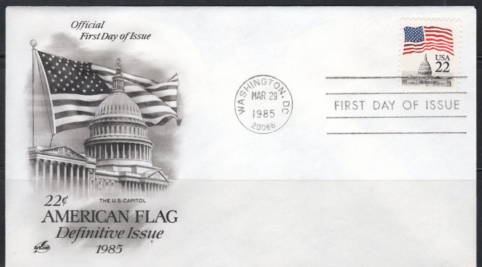 US Scott #2114 "Flag over Capitol" 22 cent FDC - Image 1 of 1