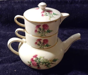 Tetera apiladora de cardo escocés Royal Winton Grimwades 4 piezas-Inglaterra-Chip-1507 - Imagen 1 de 19