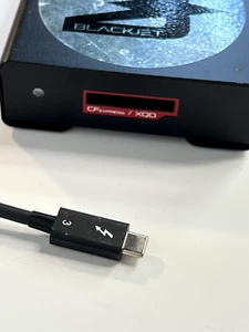 XQD Thunderbolt 3 Card Reader Blackjet TX-1CXQ CFexpress Type B /XQD w/cable - Photo 1 sur 8