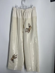 UNDERCOVER D-Hand bestickte Anzughose in Elfenbein - Bild 1 von 13