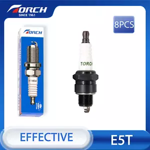 8pcs E5T TORCH Spark Plug Replacement for Champion L95YC for Denso W16FP-U 4019 - Foto 1 di 6