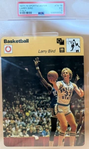 LARRY BIRD 1979 Sportscaster Basketball Card #74-18 (PSA 3) Italy - Picture 1 of 2