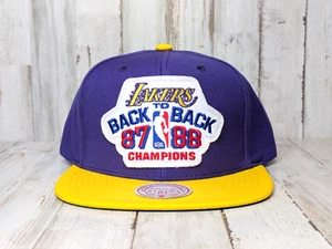Mitchell & Ness Los Angeles Lakers Back To Back Champs Deadstock Snapback Hat - Picture 1 of 5