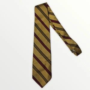 Valentino Krawatte - vintage 90er - Silk Seide - Gold gestreift tie KW4 - Bild 1 von 2