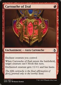 CARTIGLIO DELLO ZELO x4 mtg NM-M Amonkhet 4 comune - Foto 1 di 1