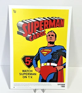 1966 Superman 10”x14” Wrapper Art Poster 2018 Topps 80th Anniversary - Picture 1 of 17