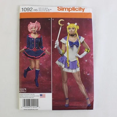 Simplicity Andrea Schewe 1092 Japanese/Anime Costumes Womens Size H5 (6-14) 2015 - Image 1 of 4