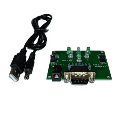 9 Pin Amiga Commodore Amstrad LED Joystick Joysteter + USB Kabel - Bild 1 von 3