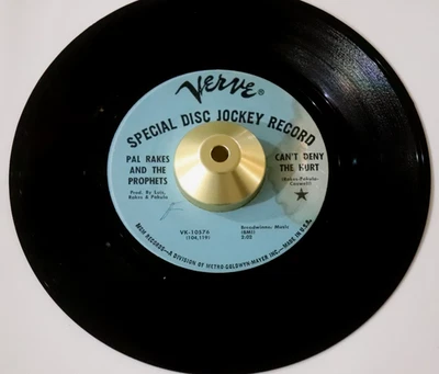 PAL RAKES 45 Can't Deny the Hurt / Old Shep VERVE 10576 Funk Northern Soul промо - Изображение 1 из 4