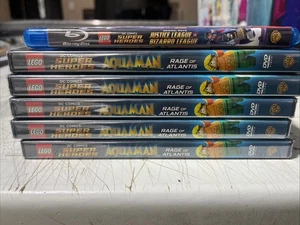 5x Lego DC Super Heroes: Aquaman-Rage of Atlantis DVD 1x Blu-ray Bizarro League - Bild 1 von 3