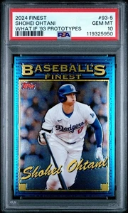 2024 Topps Finest Los Angeles Dodgers Shohei Ohtani What If '93 Prototype PSA 10 - Bild 1 von 3