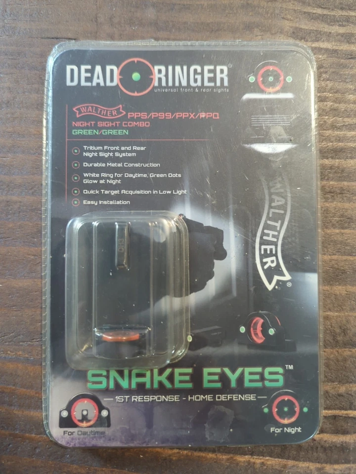 Miras ópticas Dead Ringer Snake Eyes Full Ber para Walther PPS, PPQ, P99 y PPX Foto 1 de 4