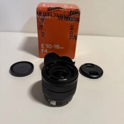 Lente intercambiable para cámara Sony E 10-18 mm f/4 OSS montura E caja abierta SEL1018..256 Foto 1 de 4