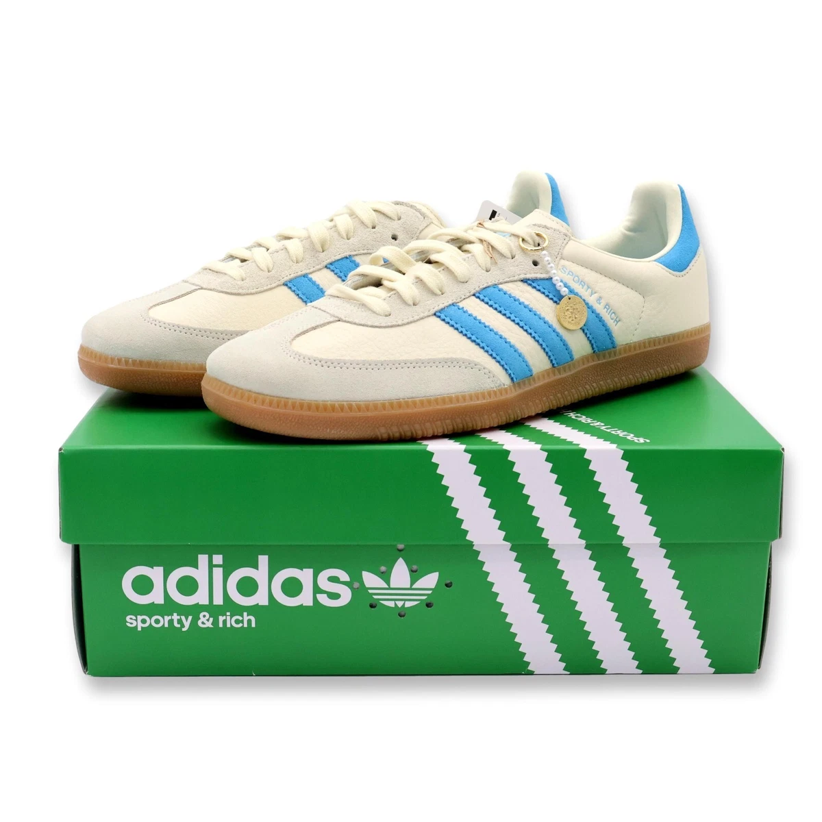 adidas Sporty & Rich x Samba OG Cream Blue | eBay