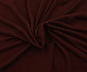 Garnet Rose Modal Cotton Spandex 1x1 Rib Knit Fabric by Yard Made in USA 7/19 - Picture 1 of 4