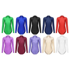 Womens Bodysuit One Piece Leotard Ballet Lingerie Workout Catsuit Shapewear - Picture 1 of 95