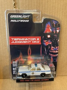 Greenlight Hollywood Diecast Terminator 2 Judgment Day 1983 Ford Crown Victoria - Imagen 1 de 2