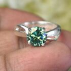 2 Ct Blue Treated Diamond Ring Great Design Vvs1 Certified ! Anniversary Gift
