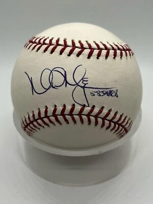 Mark McGwire 583 HRs St. Louis Cardinals Signed Autograph OMLB Baseball PSA DNA - Image 1 of 2