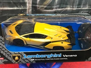 NIB SEALED Braha 1:24 YELLOW LAMBORGHINI VENENO Full Function Radio Control Car - Picture 1 of 7