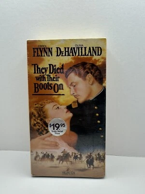 They Died With Their Boots On VHS New Sealed - Image 1 of 4