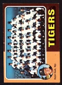 1975 Topps #18 Detroit Tigers - Unmarked Checklist - EX - ID102
