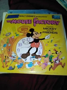 Walt Disney Disneyland Records Vintage Vinyl Record The Mouse Factory Rare - Imagen 1 de 2