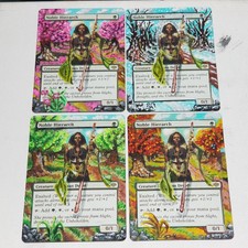 4× Noble Hierarch Mtg Playset Altered Art Seasons