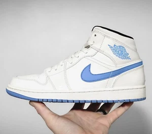 2014 Nike Air Jordan 1 Retro Og Mid Legend Blue XI RARE Size 9.5 Carolina Patent - Picture 1 of 12