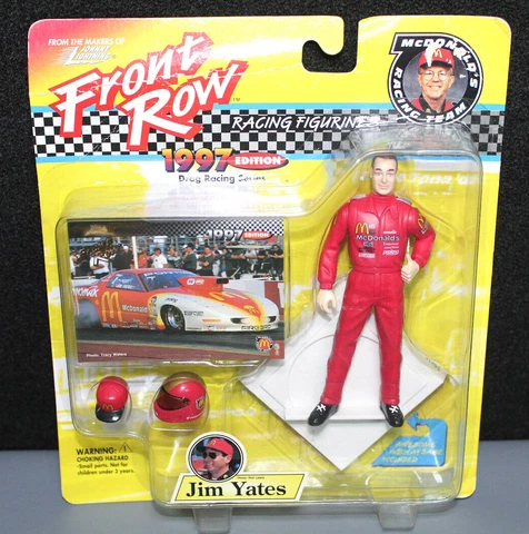 Jim Yates Front Row Racing Figurine Johnny Lightning 1997 Edition Drag Race Cover