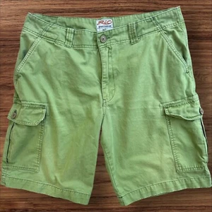 Rio Sportswear Cargo Shorts Mens 36 Washed Green Casual Outdoor Utility Hiking - Picture 1 of 10
