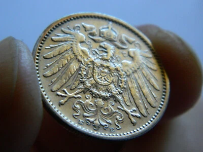 1903  1 Mark E - Wilhelm II - Empire - Germany - Silver coin .900 - high AU - Image 1 of 4