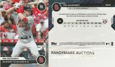 Paul Goldschmidt CARDINALS 2020 TOPPS NOW MLB NETWORK TOP 100 MN46 SP 490