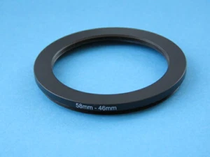 58mm to 46mm Stepping Step Down Ring Camera Lens Filter Adapter Ring 58-46mm - Picture 1 of 2