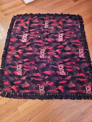 Manta de corbata polar, Walking Dead, reversible, manta 52 x 58 Foto 1 de 4