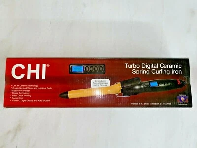 CHI Turbo Digital Ceramic Spring Curling Iron 3/4 in  - Image 1 of 4
