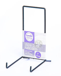 Black Wire LARGE Stand 15.5cm, 6" : Leeds Display Strut, Plate, Photo ST04BL 