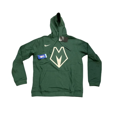 NWT NEW Milwaukee Bucks Nike Men's City Edition Pullover Hoodie Sweatshirt Small Cover