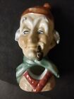 Vintage Smoking head ashtray,Put Cigarette In Mouth And Smoke Comes Out His Ears
