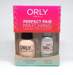 ORLY CYBER PEACH 31225 PERFEKTES PAAR passender Nagellack + Gel FX 2er-Packung 0,6 Unzen/0,3 Unzen - Bild 1 von 1