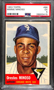 1953 TOPPS #66 MINNIE MINOSO PSA 5 28600415